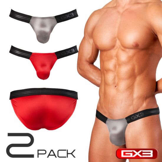 （全新正貨）日本GX3（L-2XL號光澤灰）SHINE PLUS GRI低腰三角