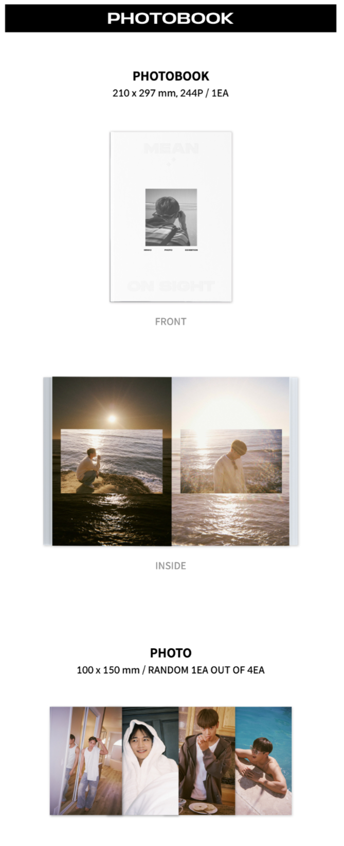 珉豪攝影寫真 預購 x 珉豪＜ MEAN : of my first ＞現貨