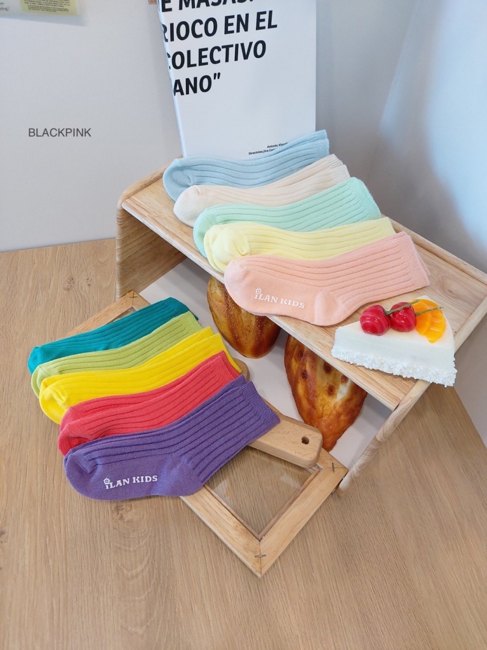 BLACKPINK 素色短襪