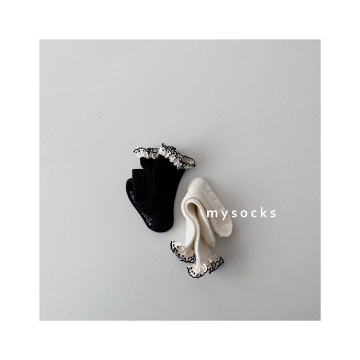 Mysocks氣質木耳邊襪