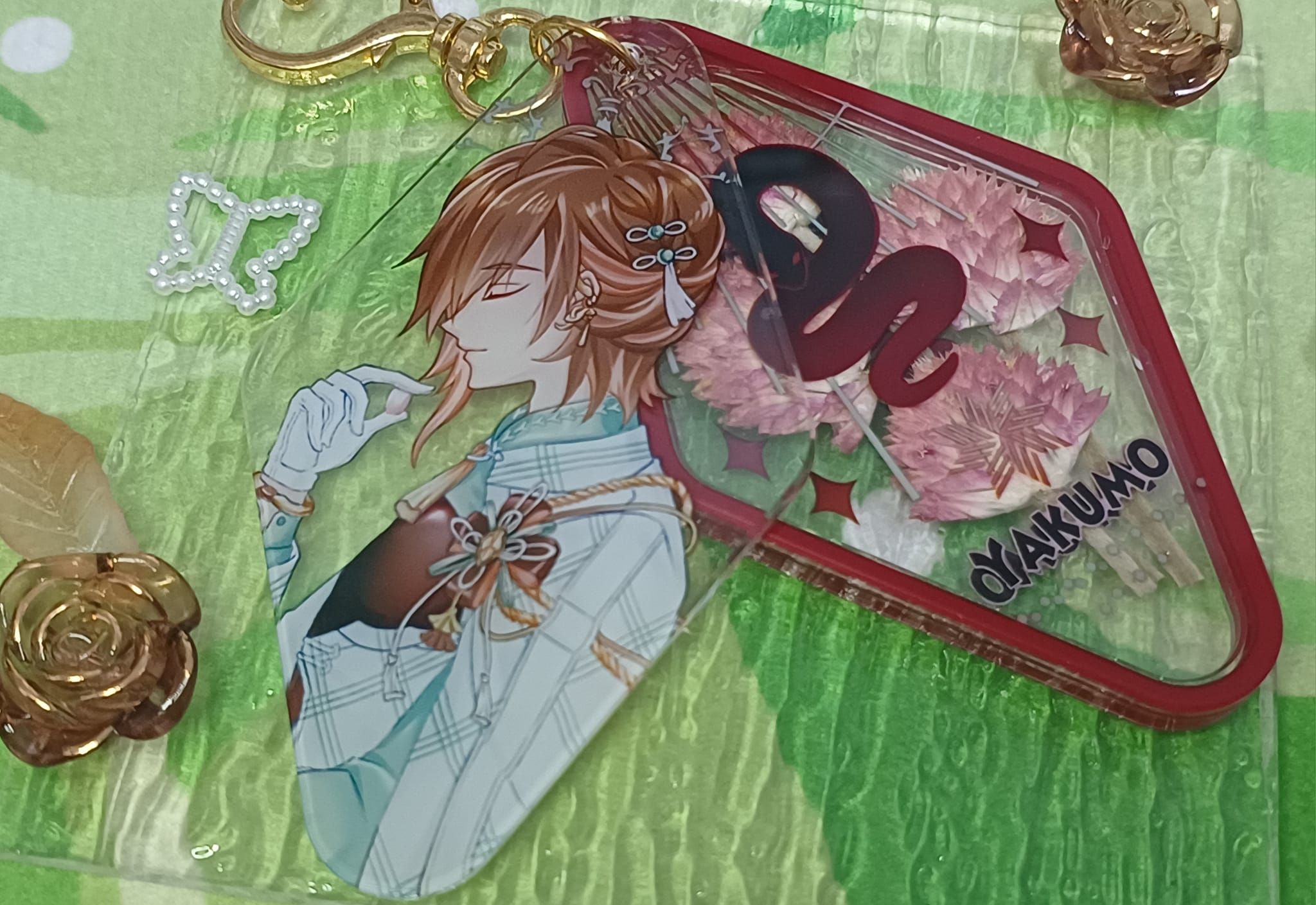【非官方新世界狂歡】白情八雲乾花吊飾