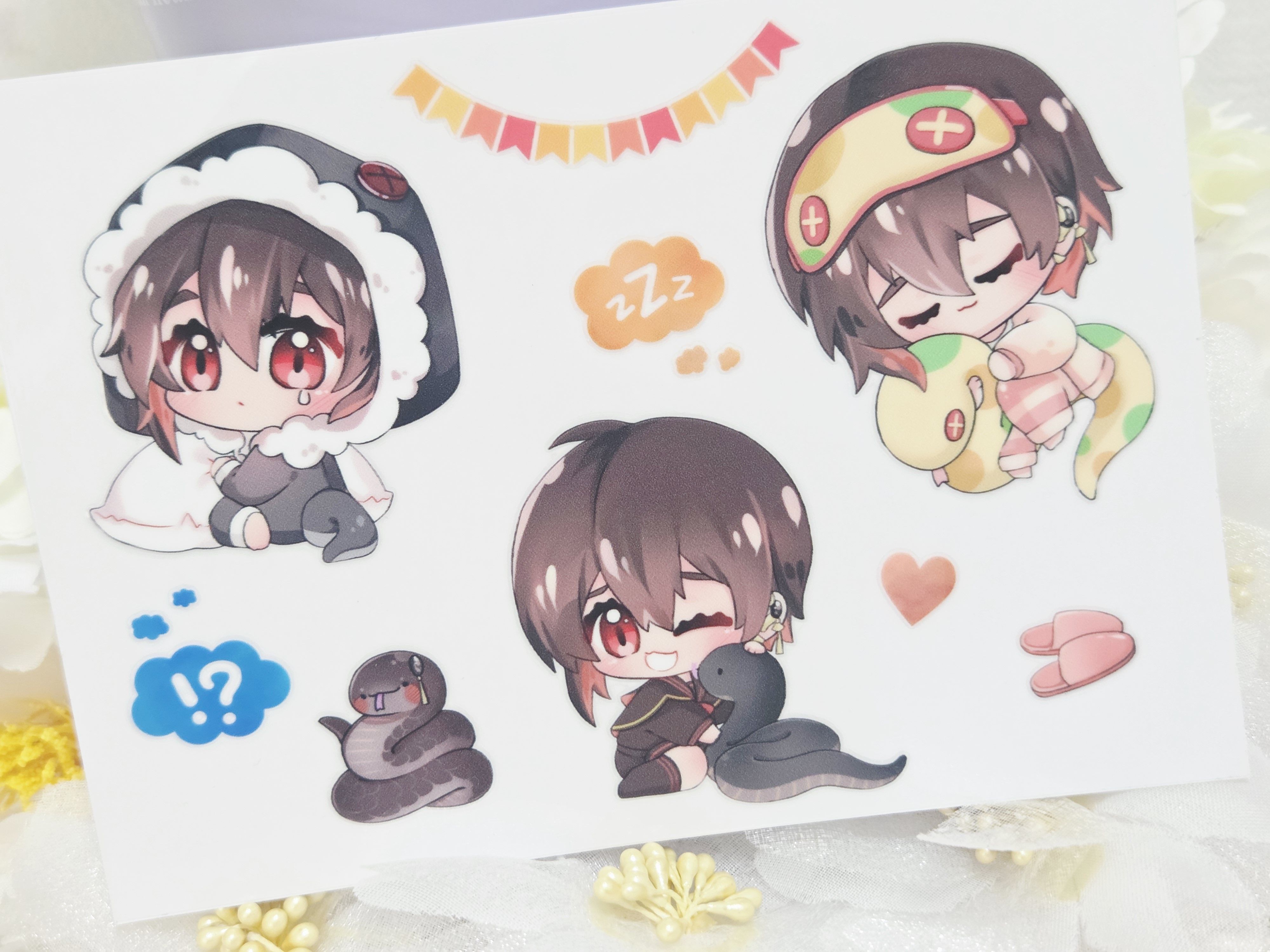 【非官方新世界狂歡】小蛇防水UV轉印貼