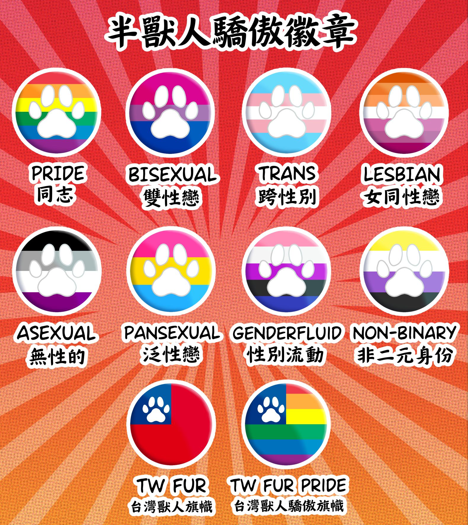 半獸人驕傲徽章