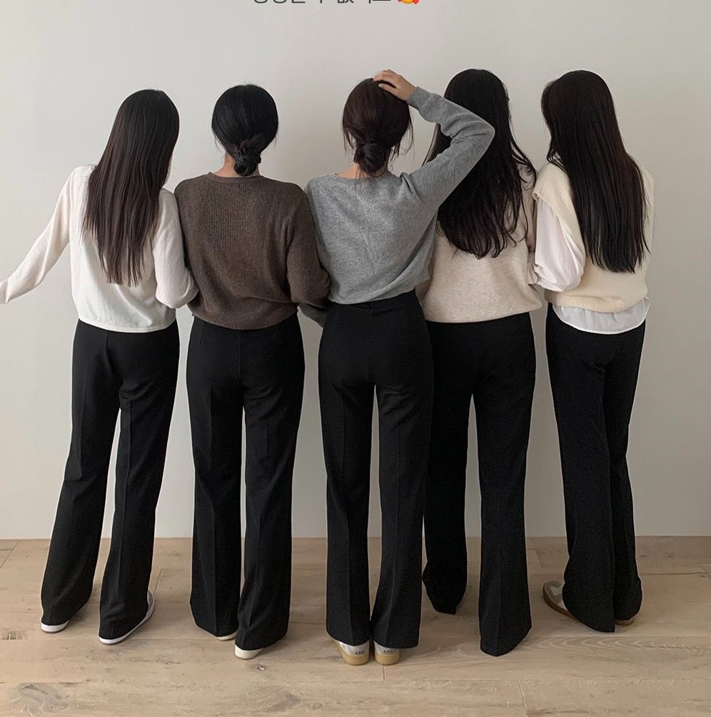 #SLOWMADE. Markets鬆緊腰微喇叭靴型西褲