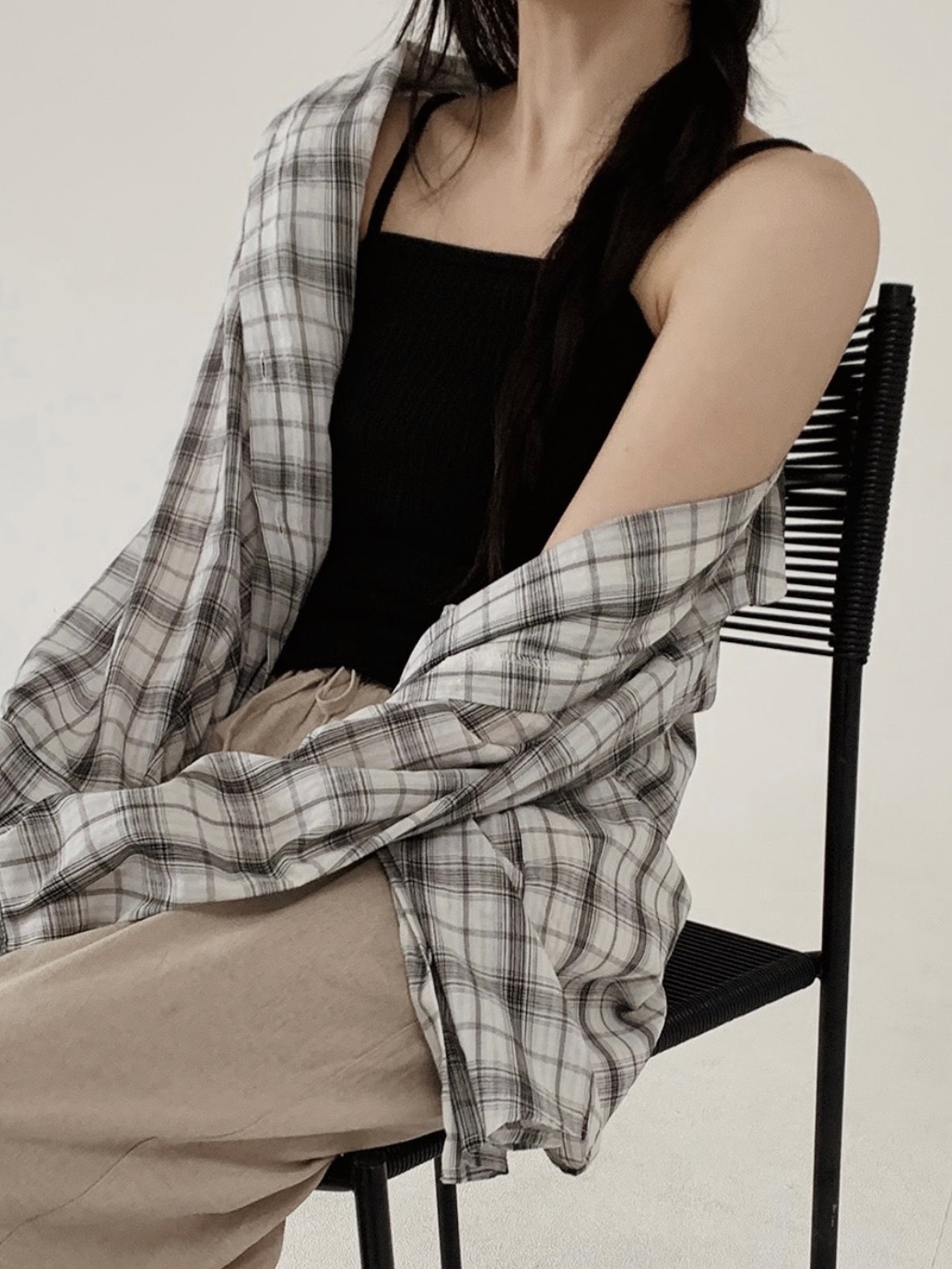 #SLOWMADE. MANNISH格子襯衫 3color 쿠버 매니시 체크셔츠