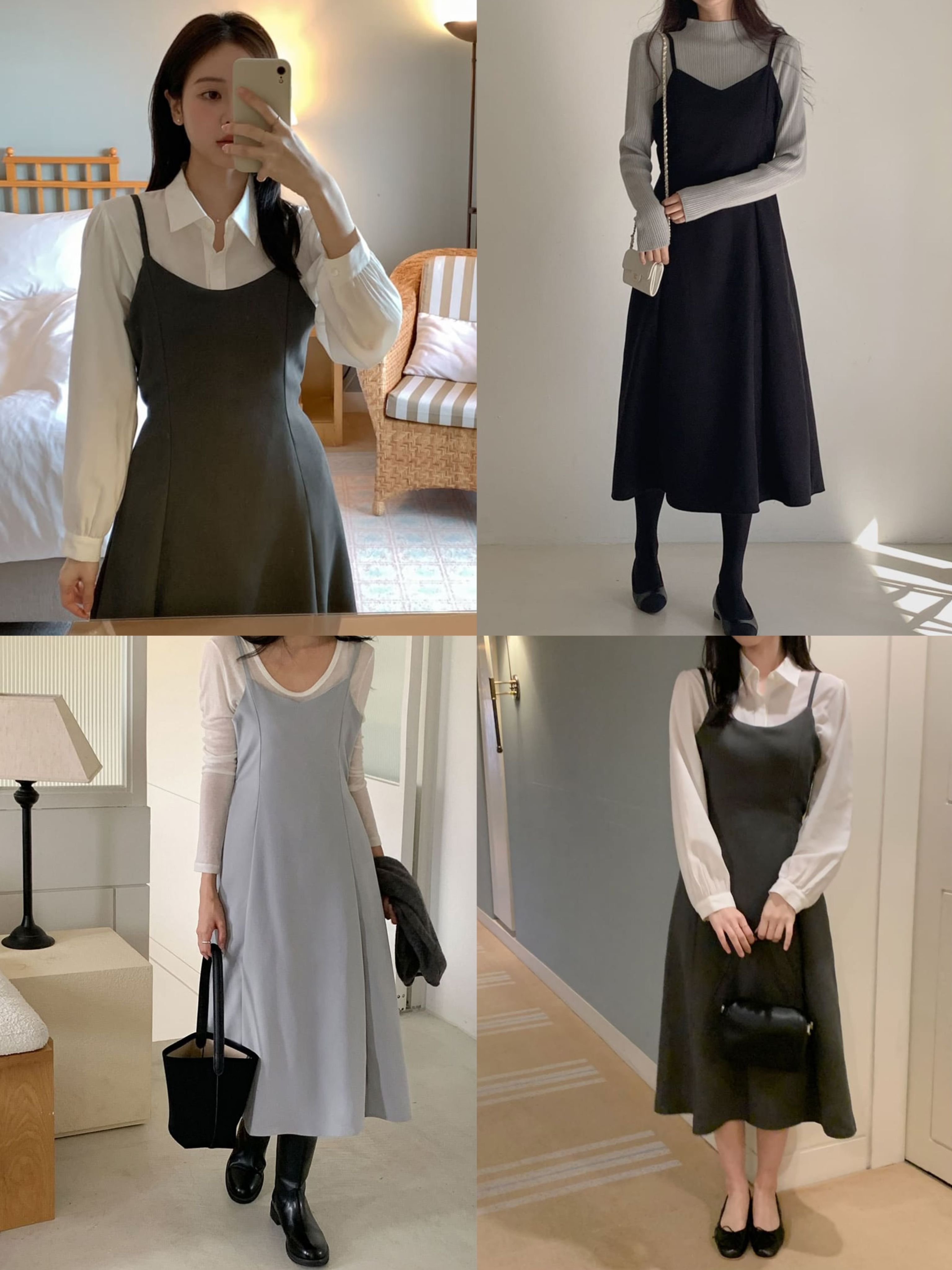 正韓製後綁帶長洋裝 / cherrykoko 베잇 뷔스티에 원피스