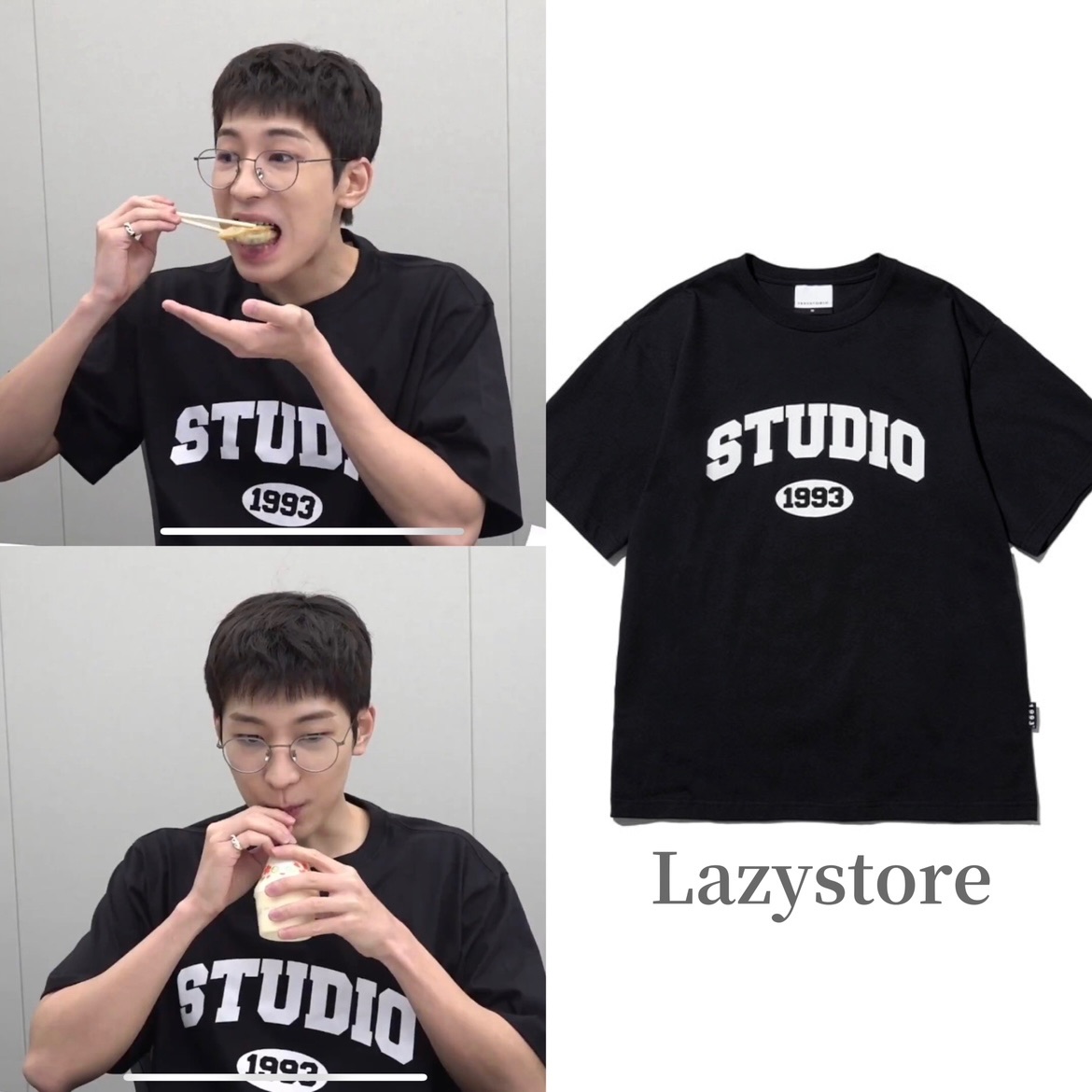圓佑同款🇰🇷1993studio LOGO T-SHIRT