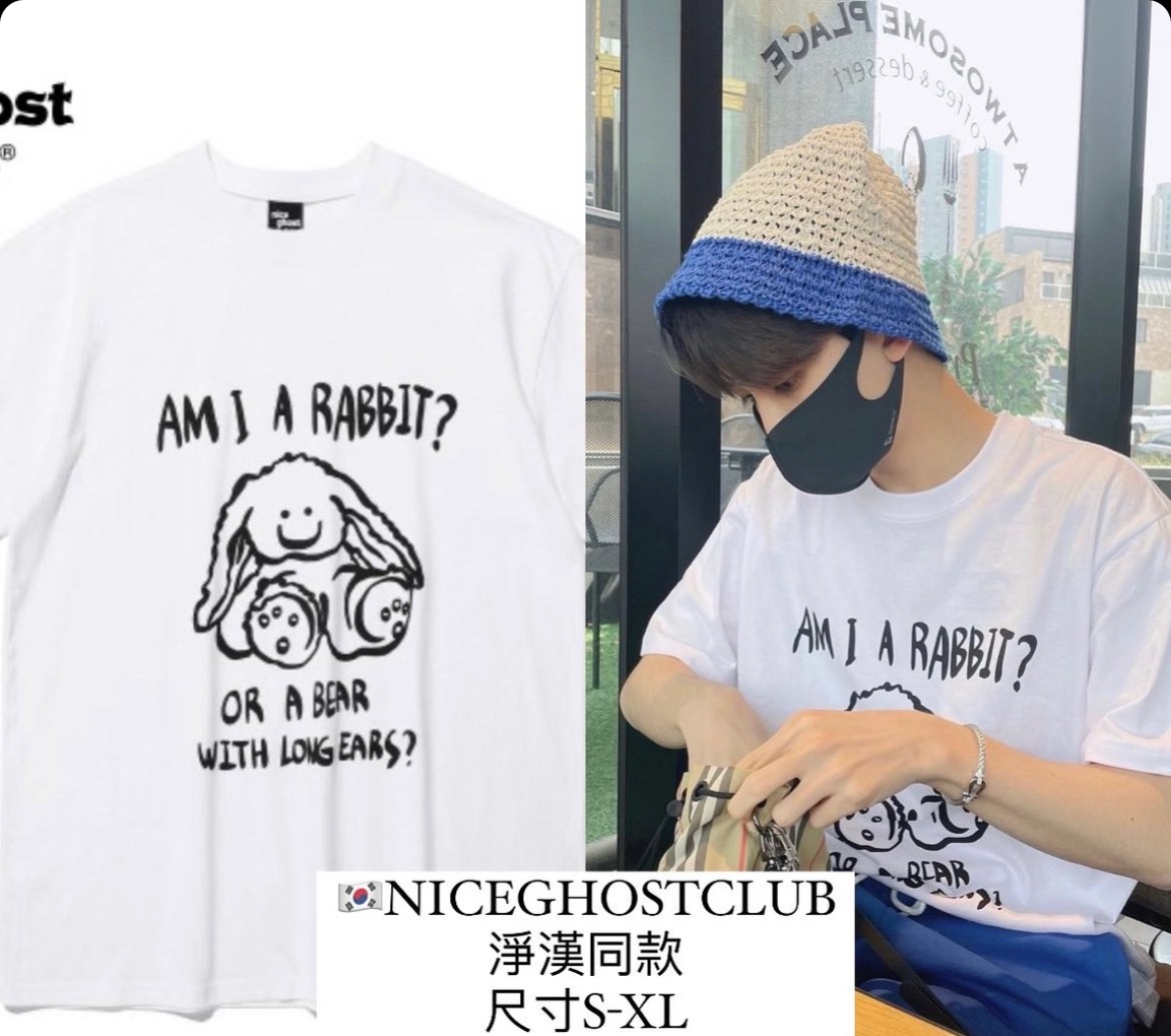 黑五優惠 淨漢款🇰🇷Nice ghost club rabbit T-shirt