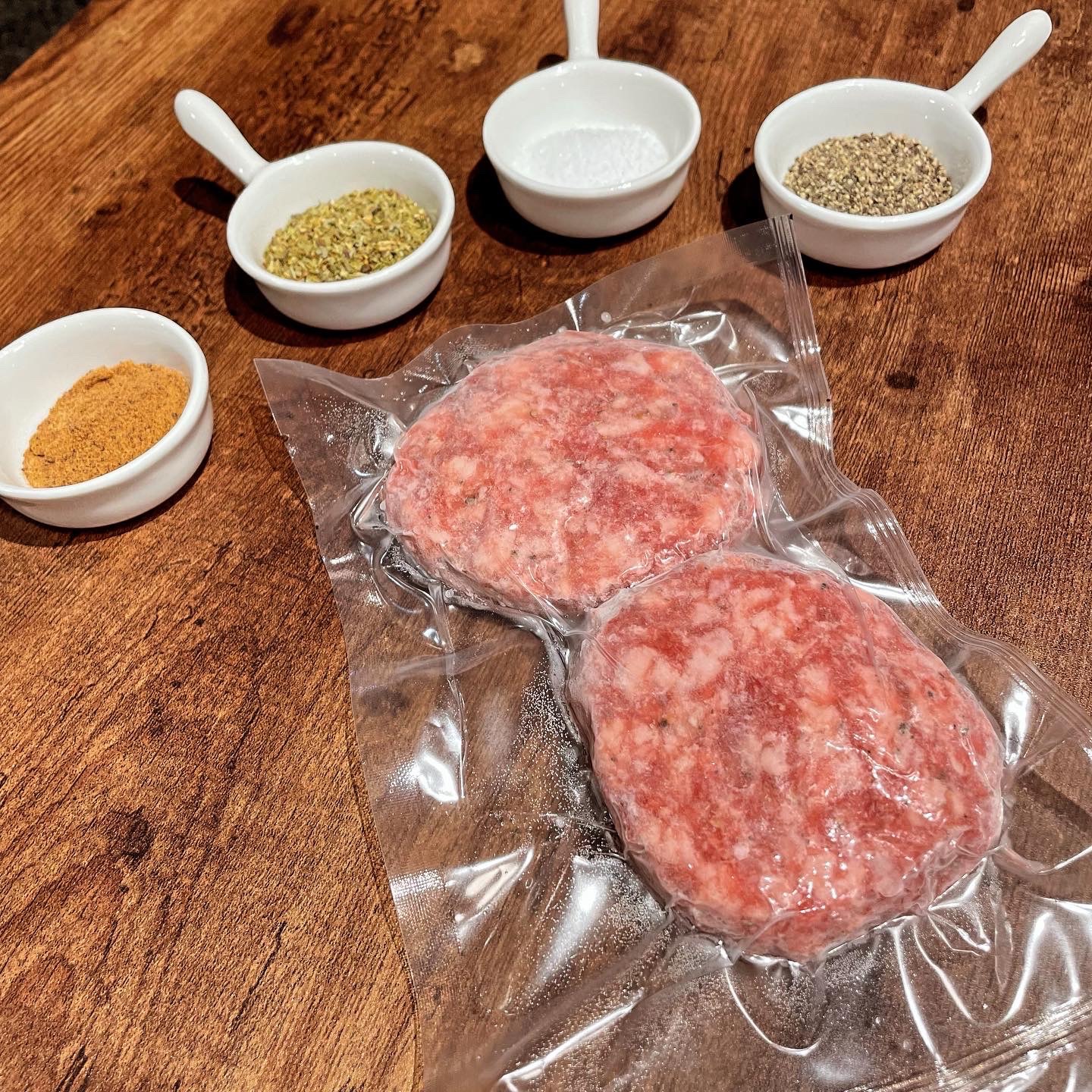 ［冷凍］純牛肉手打漢堡排