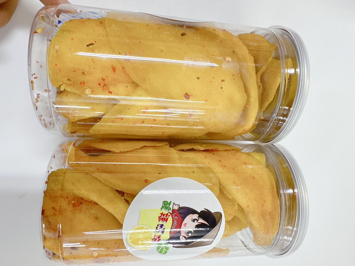 A 組合 .罐芒果乾辣味 2 xoài cay