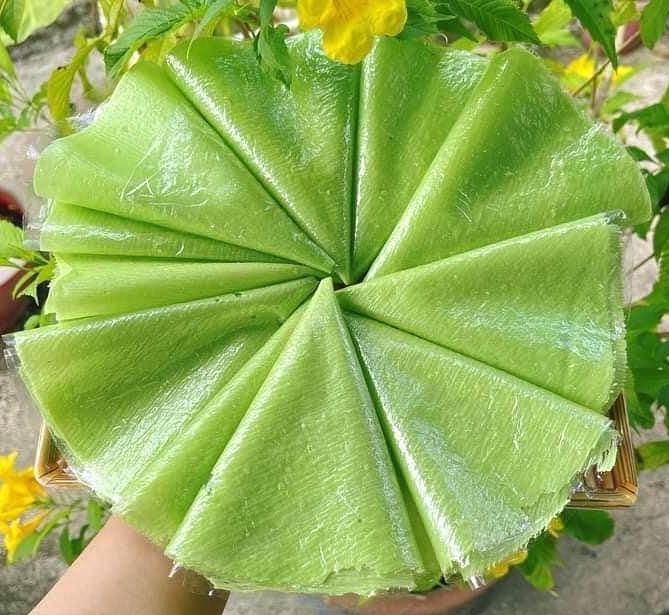 榴槤椰奶米紙 香蘭葉   Bánh  phồng XANH