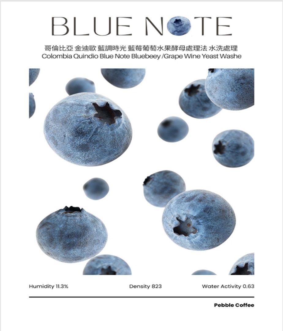 哥倫比亞 金迪歐 藍調時光 藍莓葡萄水果酵母 水洗處理咖啡展