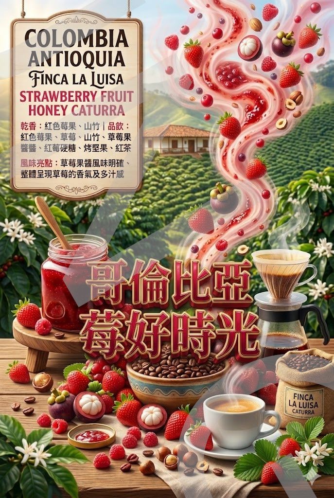 哥倫比亞 安蒂奧基亞省 露易莎莊園 莓好時光 水果蜜處理