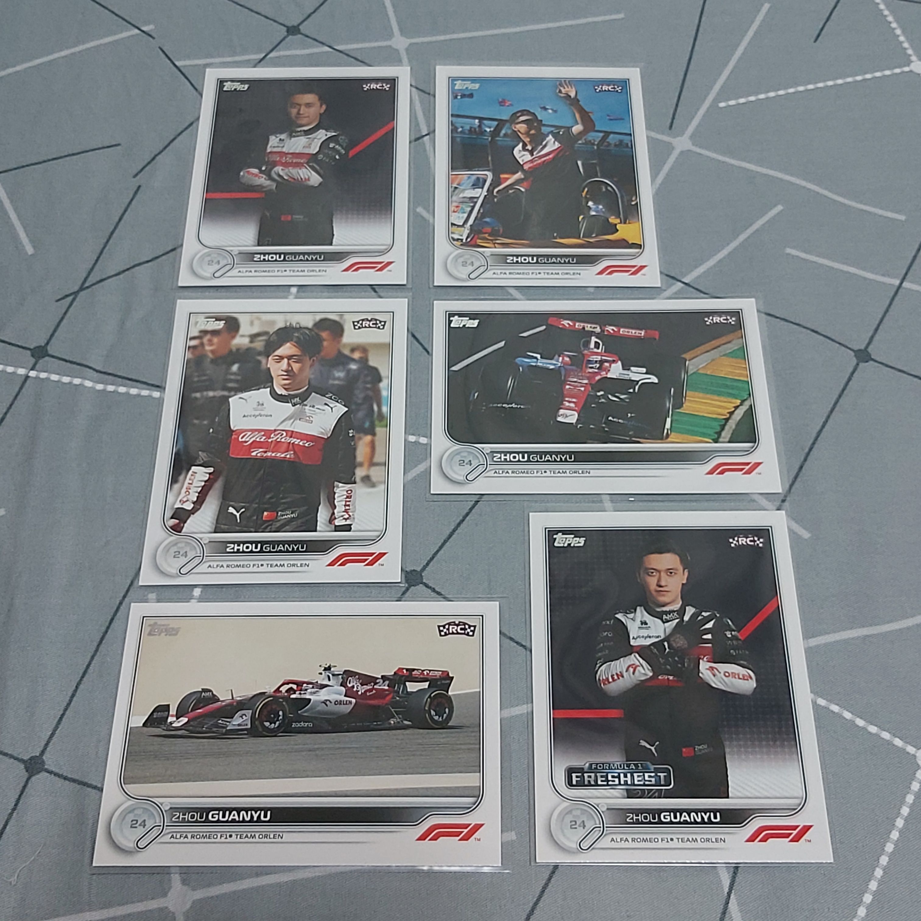 2022 topps F1 周冠宇 賽車卡 車手卡 普卡 中國 Alfa Romeo RC rookie card