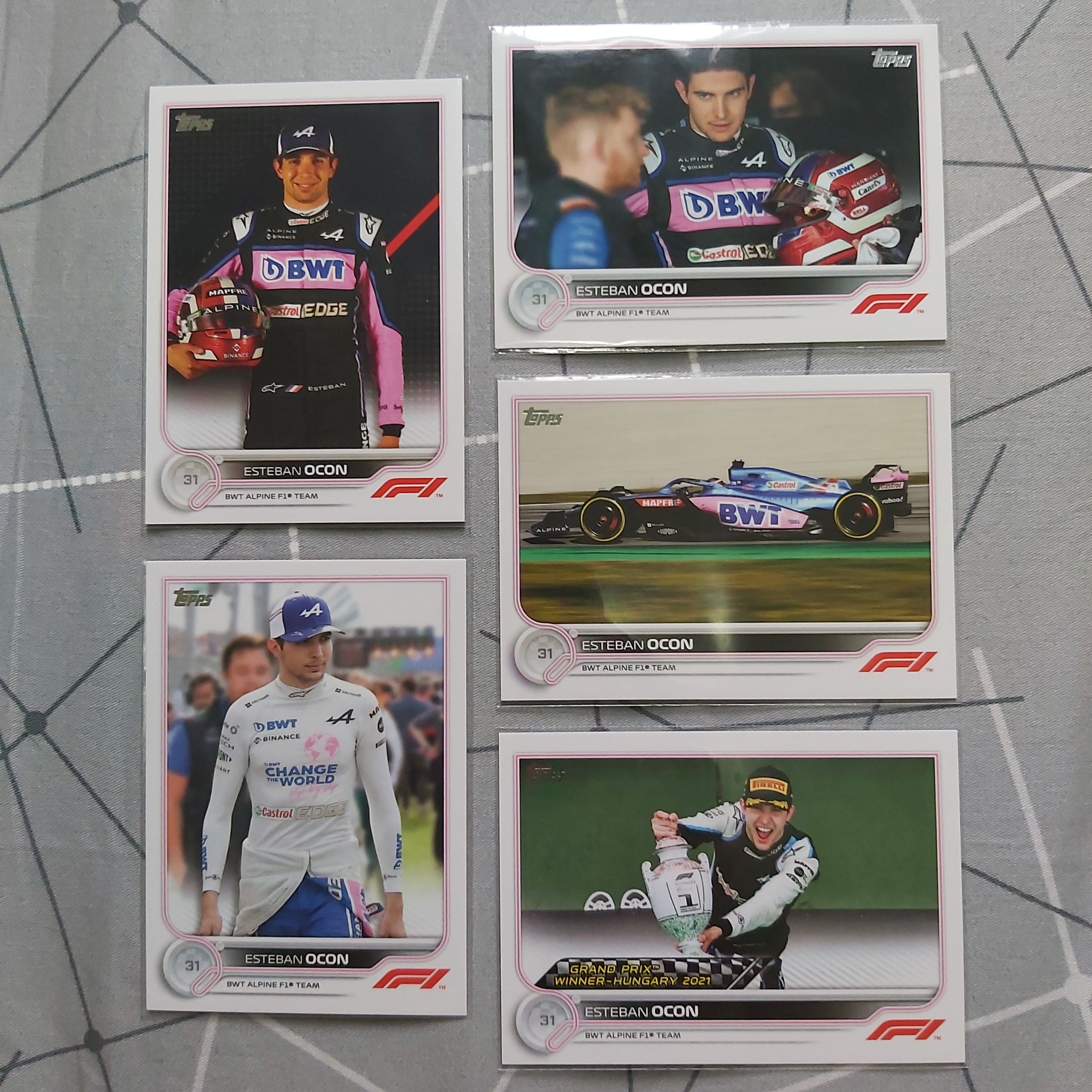 2022 topps F1 Esteban Ocon 賽車卡 車手卡 普卡 法國 Alpine