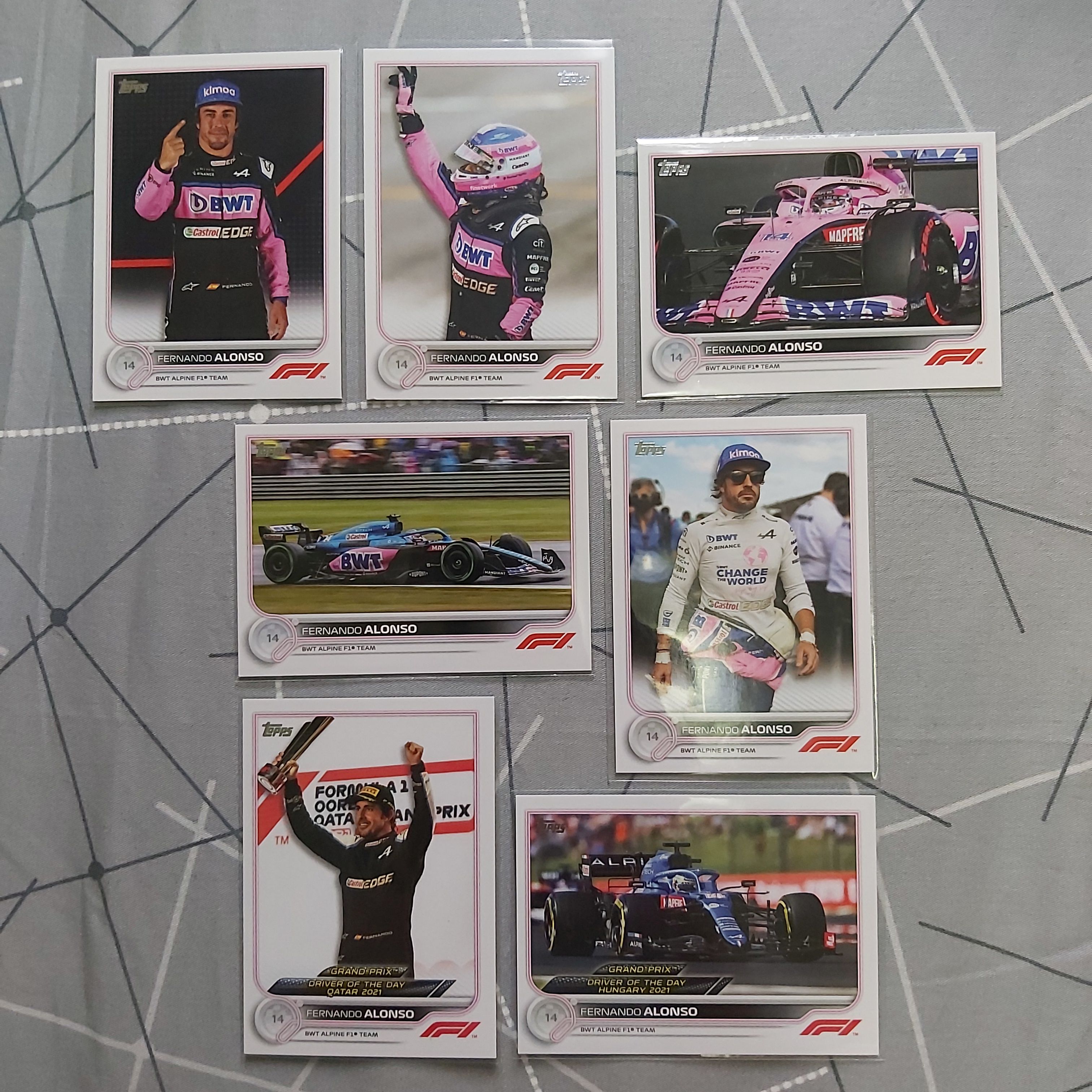 2022 topps F1 Fernando Alonso 賽車卡 車手卡 普卡 兩屆世界冠軍 西班牙 Alpine