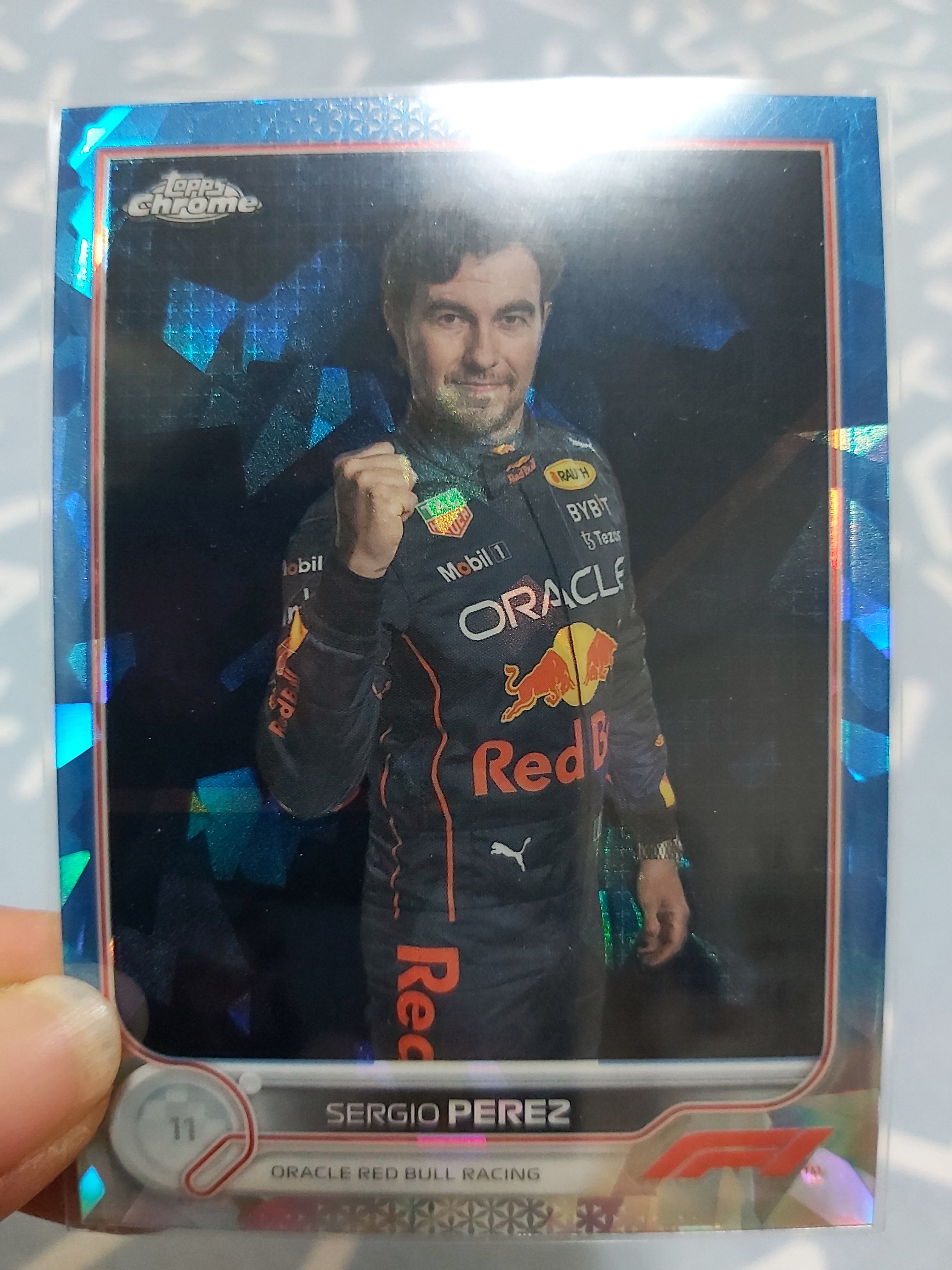 2022 topps Chrome Sapphire F1 Sergio Checo Pérez 賽車卡 車手卡 普卡