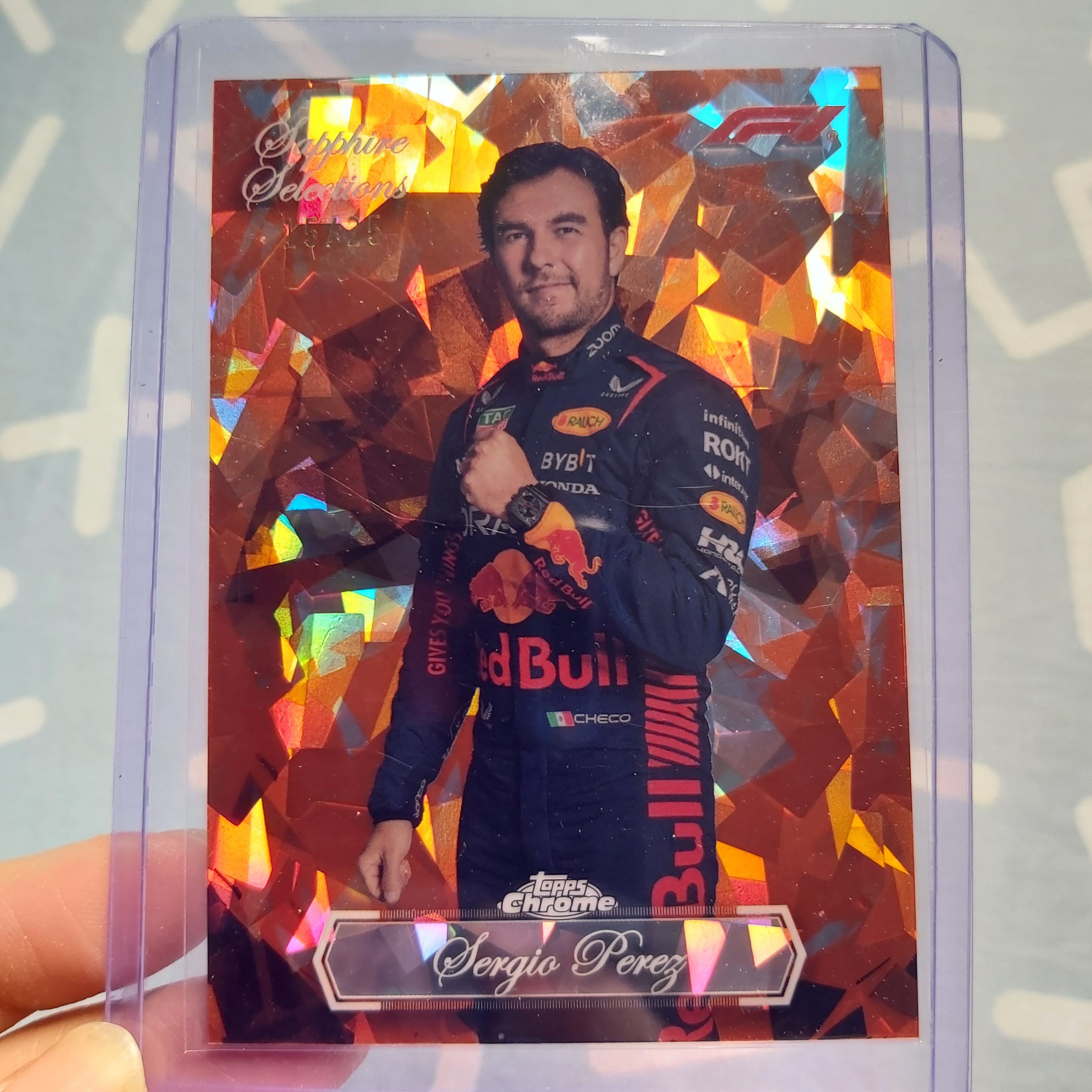 2023 Topps Chrome F1 Sapphire Sergio Perez Selections 15/25