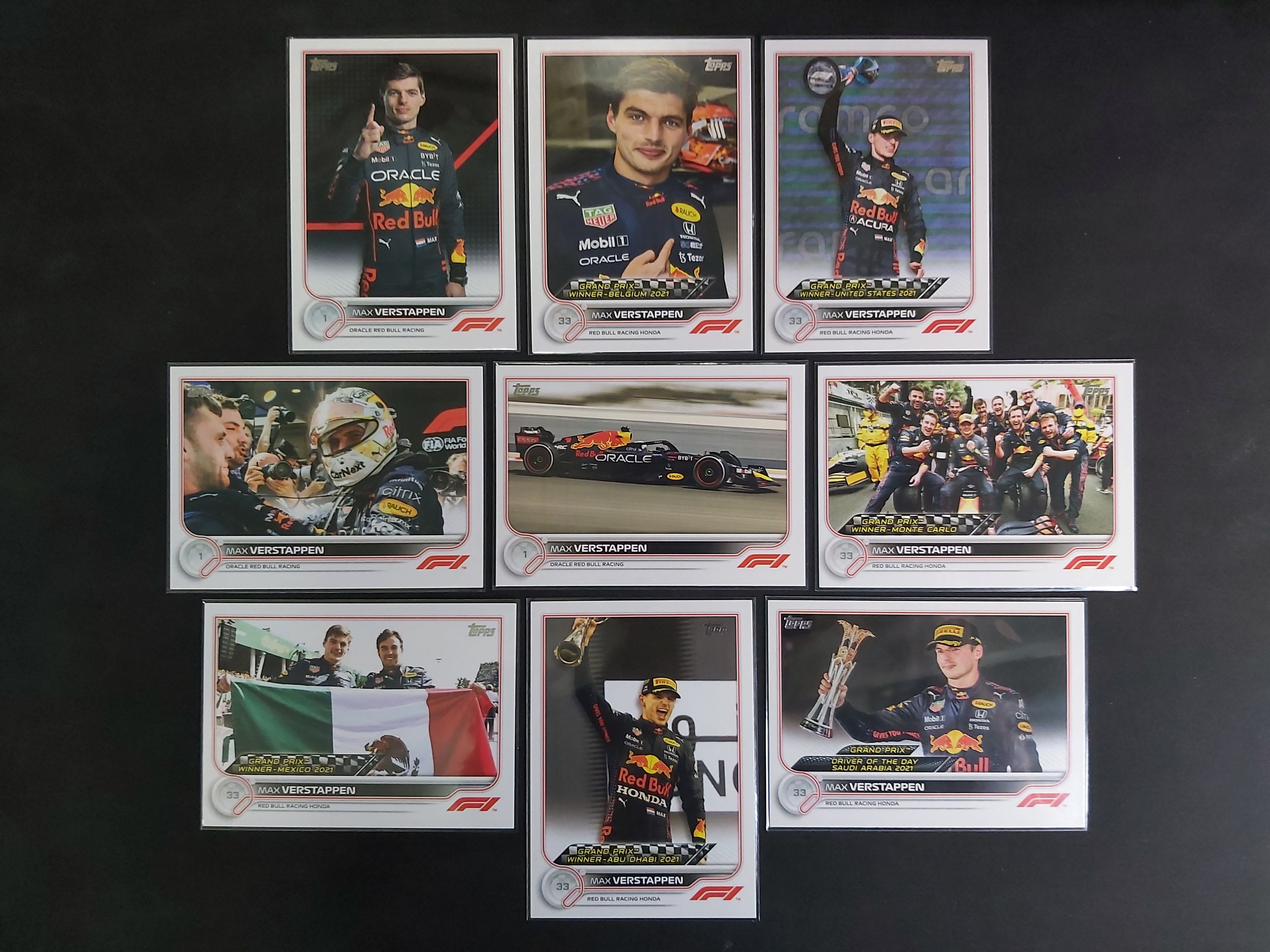 2022 topps F1 Max Verstappen 賽車卡 車手卡 普卡 三屆世界冠軍 荷蘭 Redbull 紅牛