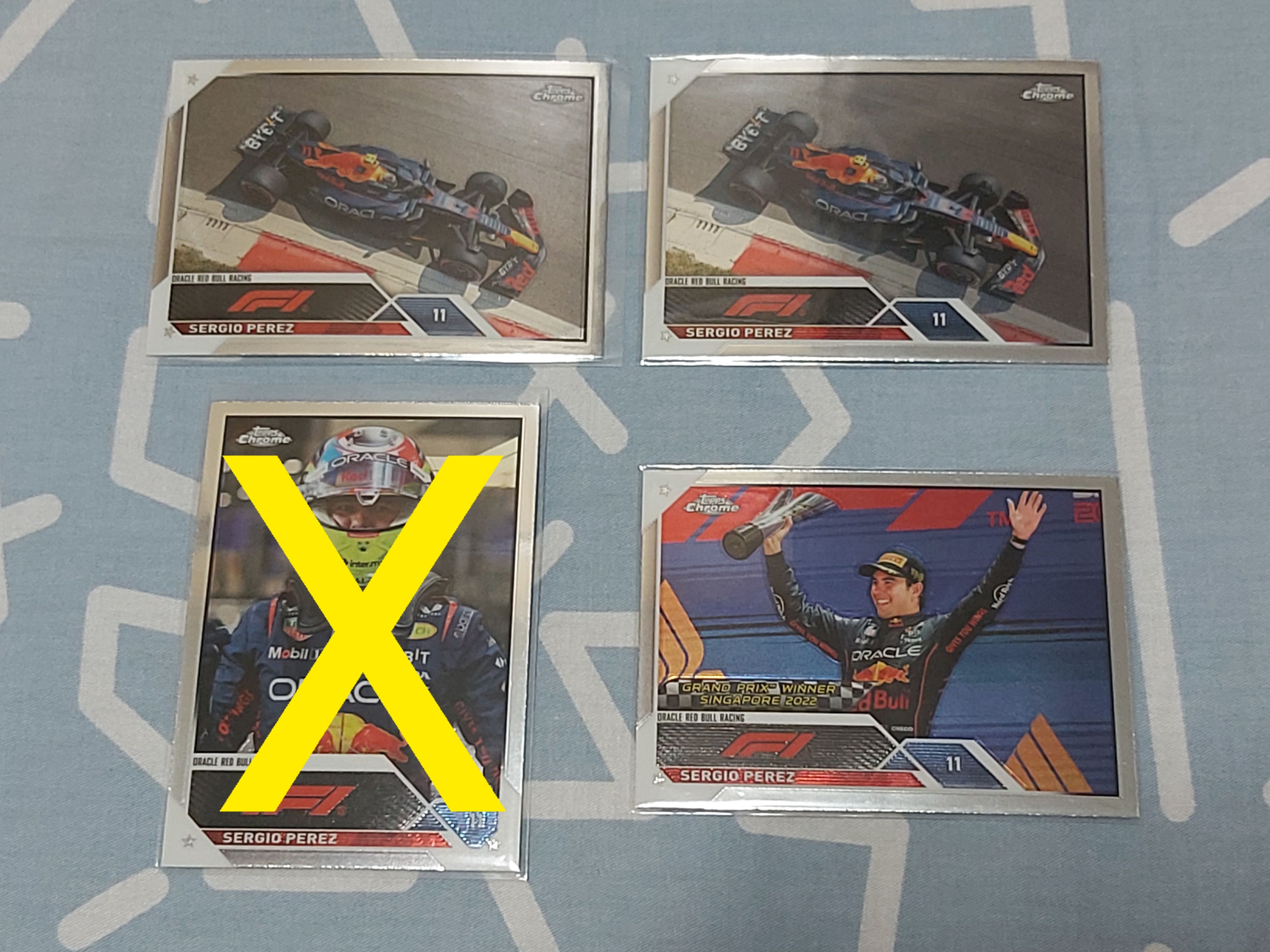 2023 topps F1 Chrome Sergio Checo Pérez 車手卡 金屬卡 普卡 Redbull
