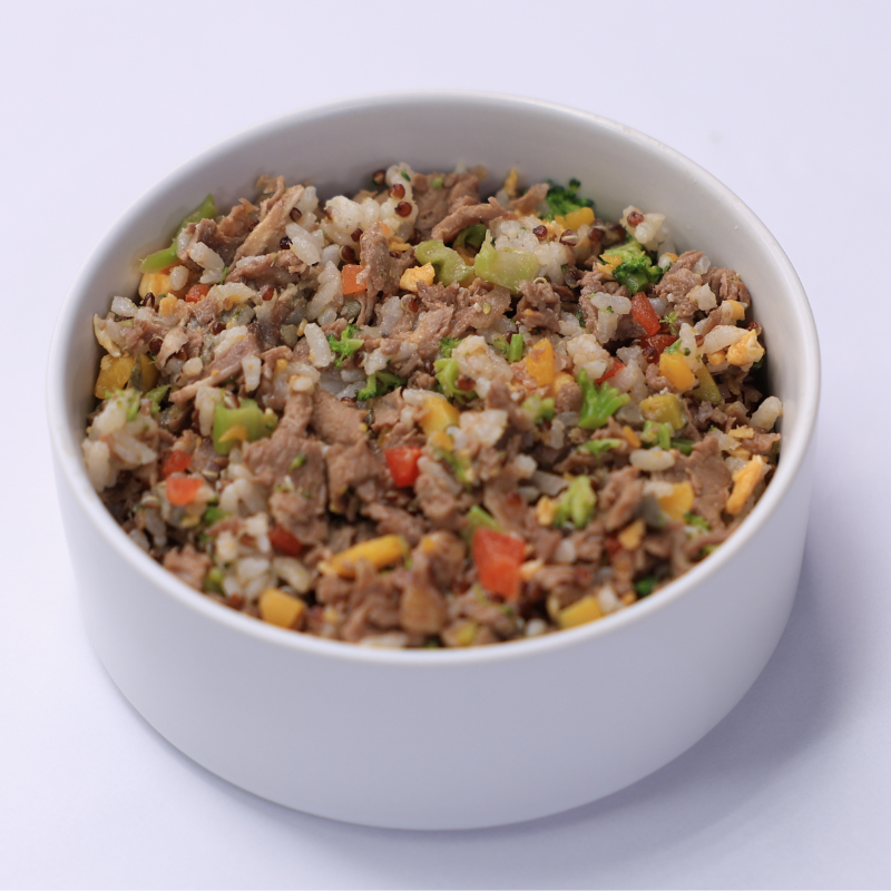 牛肉藜麥主食餐，冷凍鮮食100克，無添加一滴水!