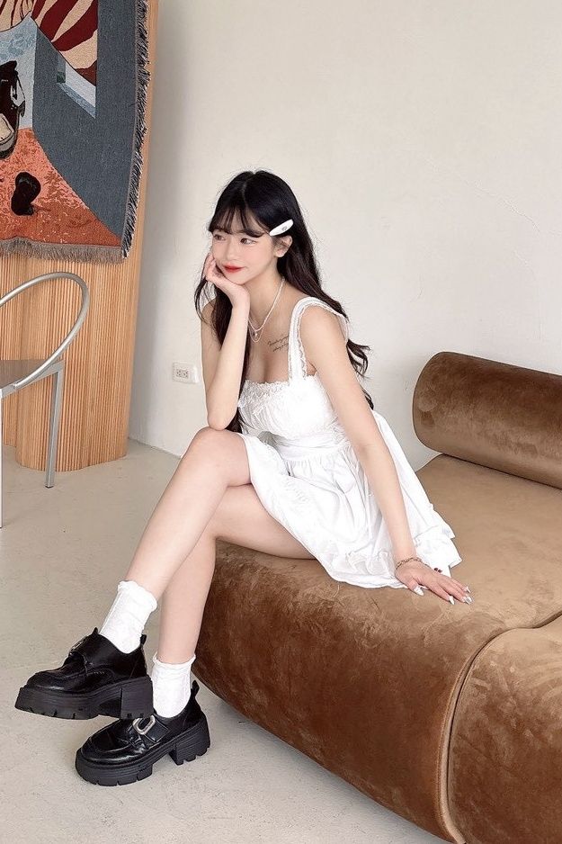 純慾提花綁帶洋