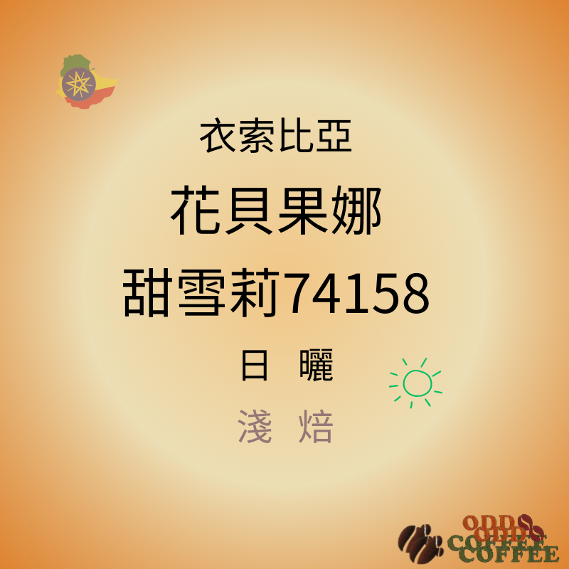 衣索比亞．花貝果娜．甜雪莉74158/日曬