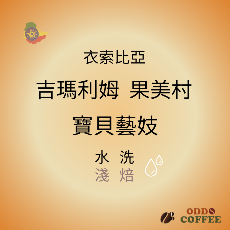 衣索比亞．吉瑪利姆．果美村．寶貝藝妓/水洗