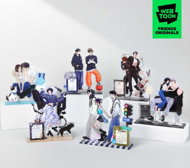 限時預購~Webtoon 2026壓克力桌曆~純情大作戰 垃圾時間 溫柔的入侵者 特聘公務員 好想被你騙 殺手彼得