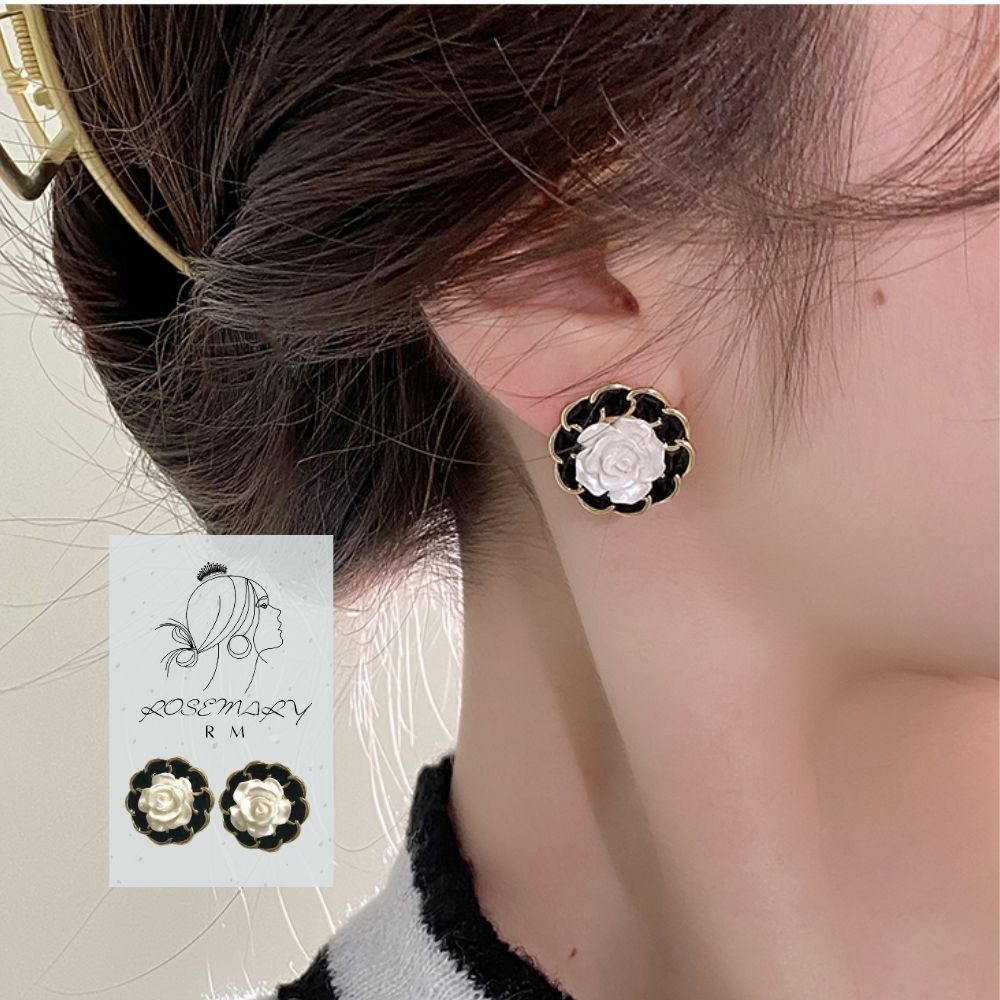 ♛ROSEMAYR♛[CR-0003] 韓版 優雅小香風 復古山茶花耳釘 耳環