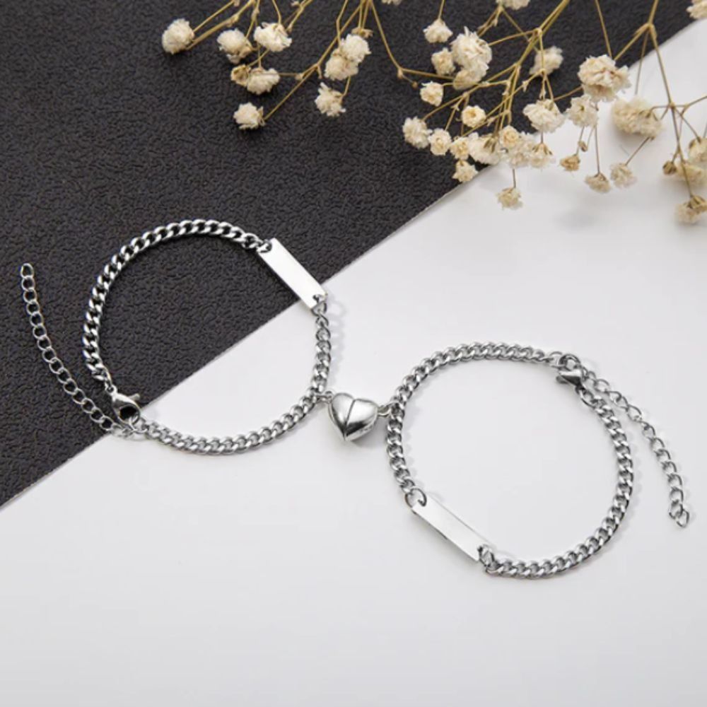 ♛ROSEMAYR♛[HU-0088] 愛心磁鐵相吸 情侶手鏈組