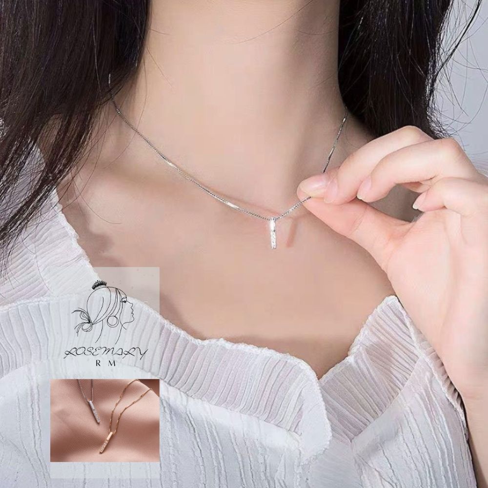 ♛ROSEMAYR♛[HU-0083] 韓版 優雅名媛系 長條幾何鎖骨鏈 項鏈 玫瑰金