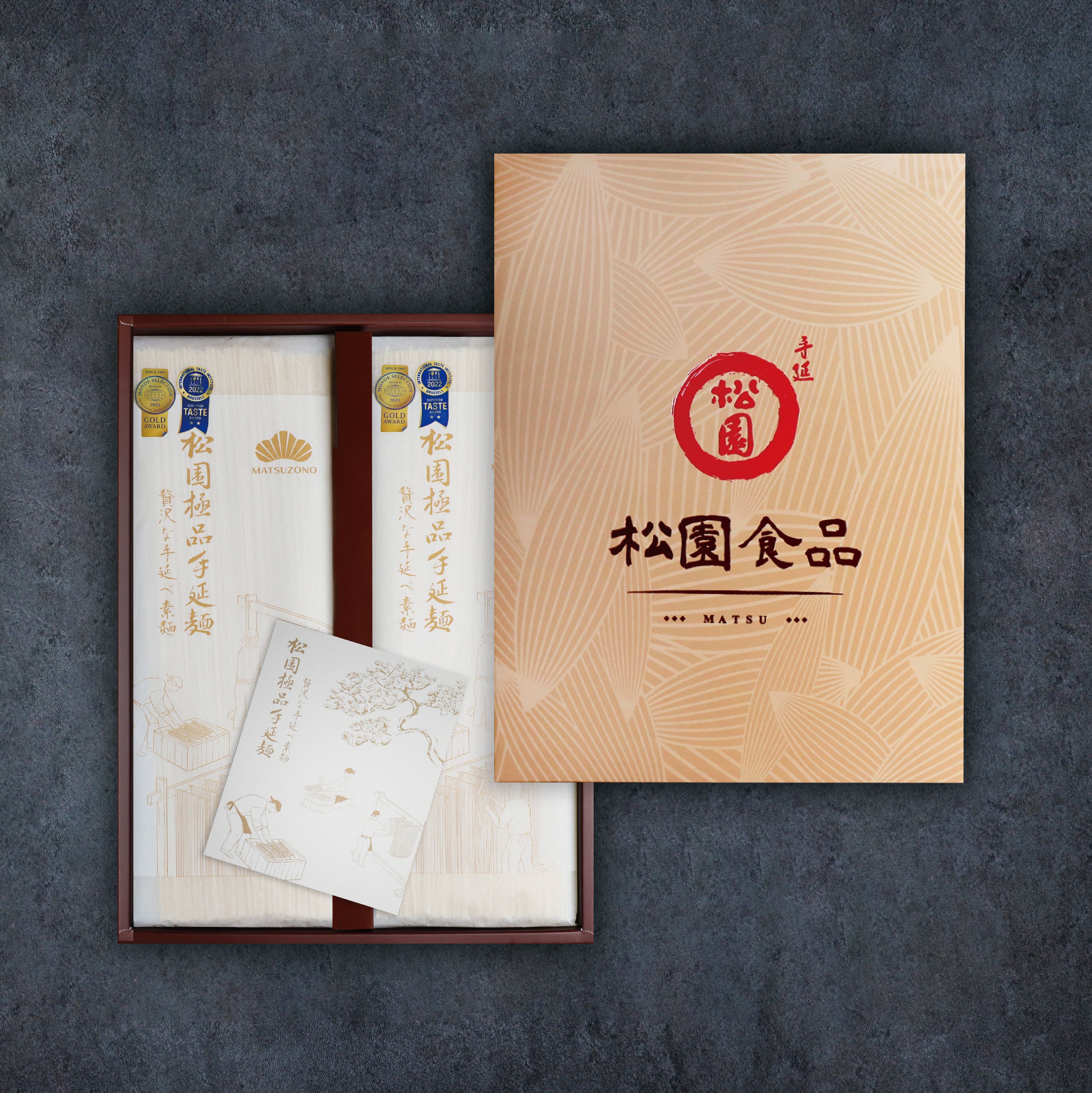 松園極品手延麵-吉祥禮盒 （8入裝 附提袋）