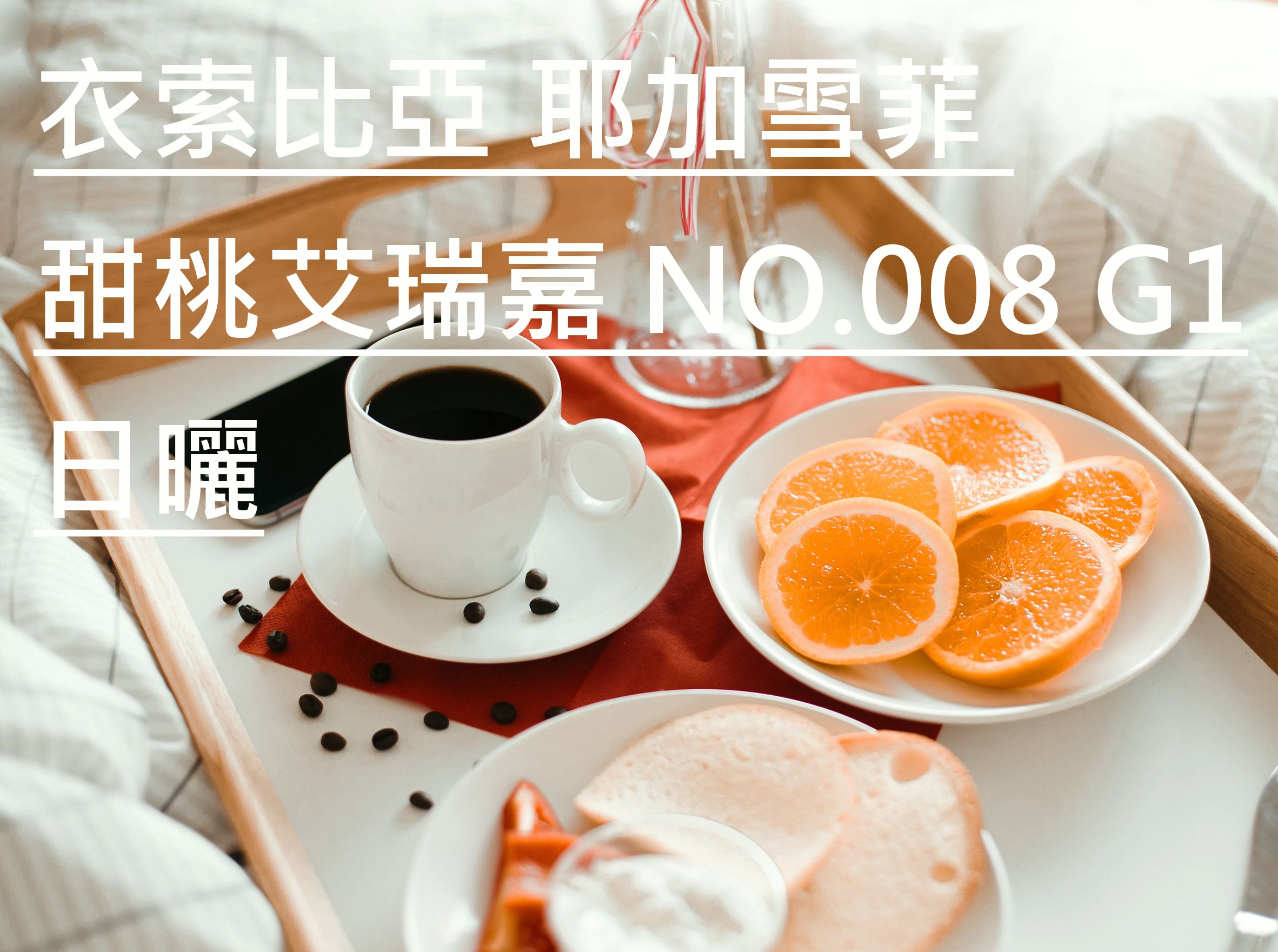 衣索比亞 耶加雪菲 甜桃艾瑞嘉  NO.008 G1 日曬