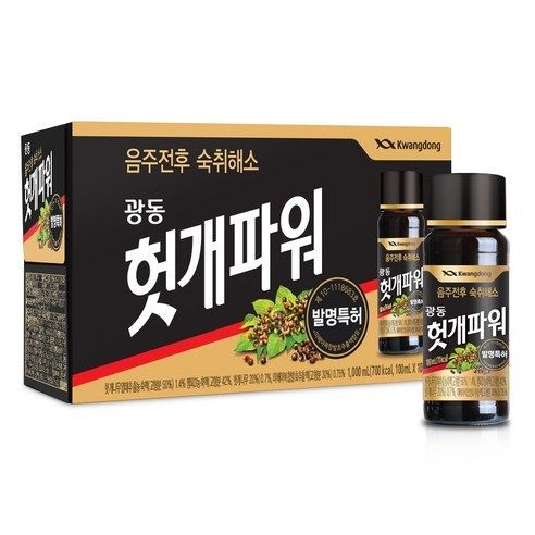 【韓國解酒飲料】廣東哈特蓋 광동 헛개파워 숙취해소 음료 解酒飲料 濃縮汁 解酒果凍 解酒 宿醉100ml