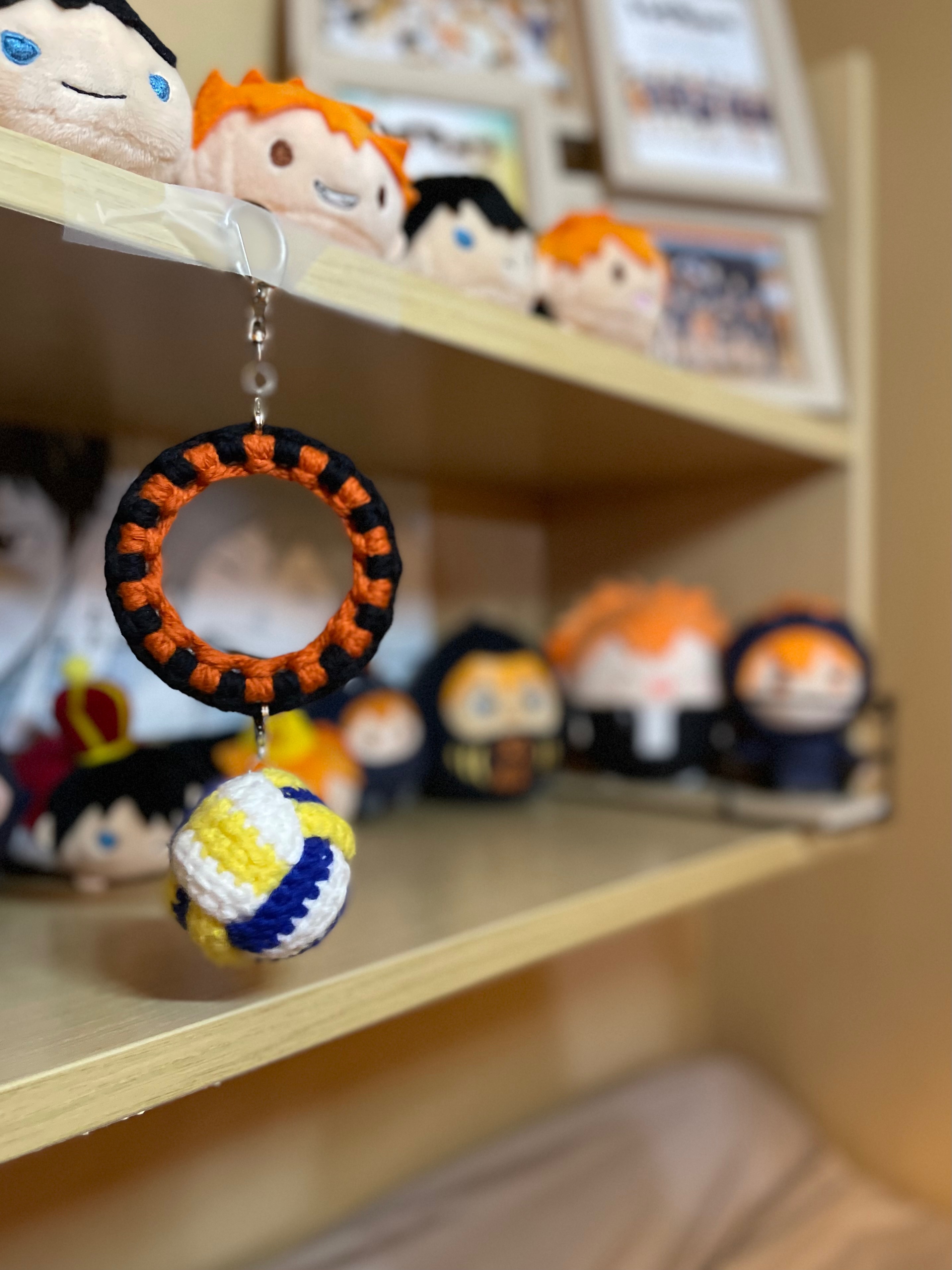 排球印象編織吊飾