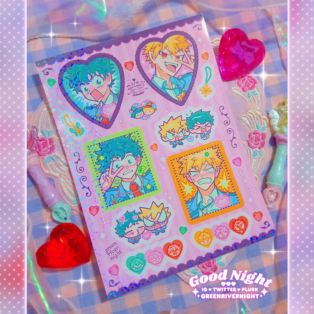 💚出勝🧡魔女的考驗paro✌👀💖A5雷射點點膜貼紙