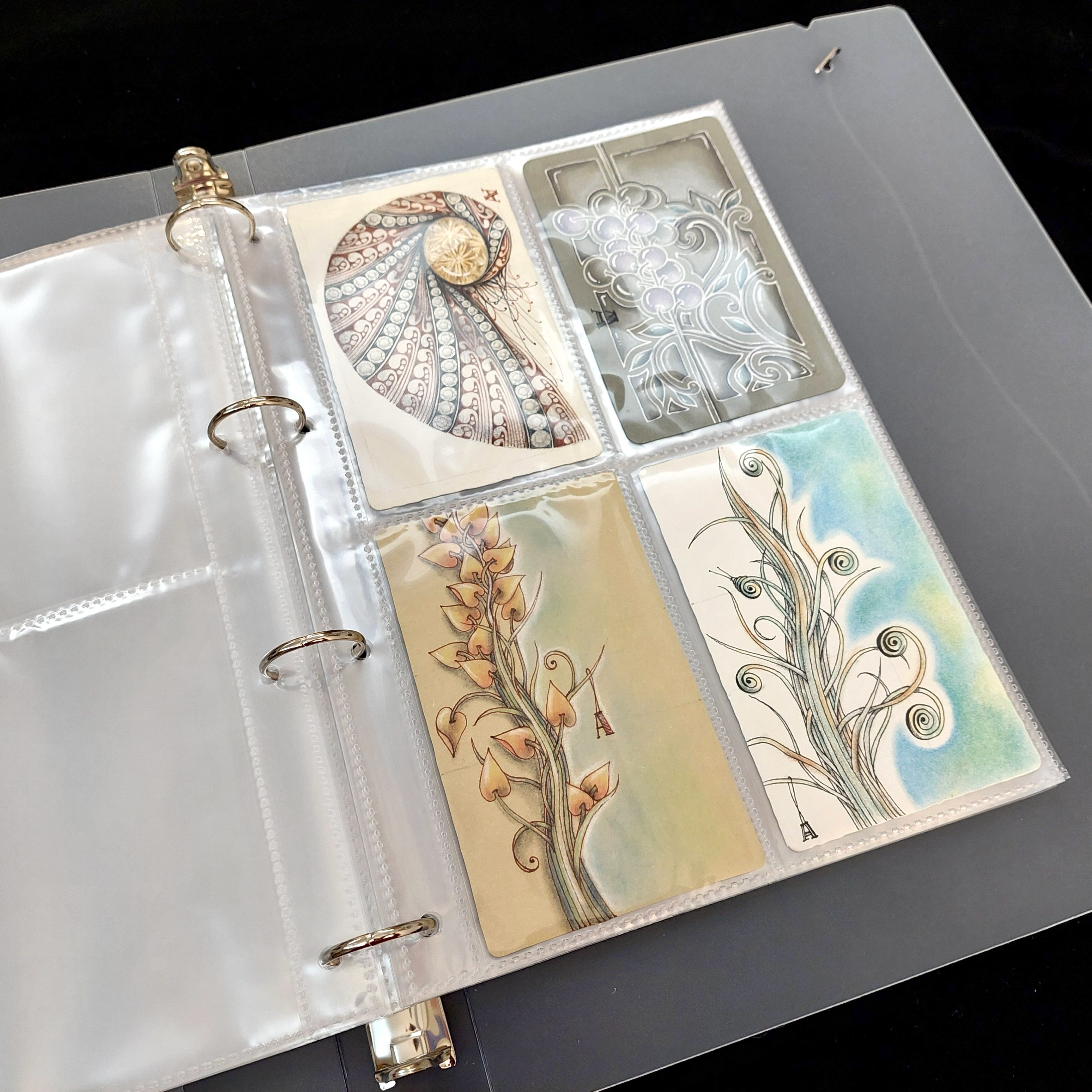 透明磨砂PHI紙磚收藏夾