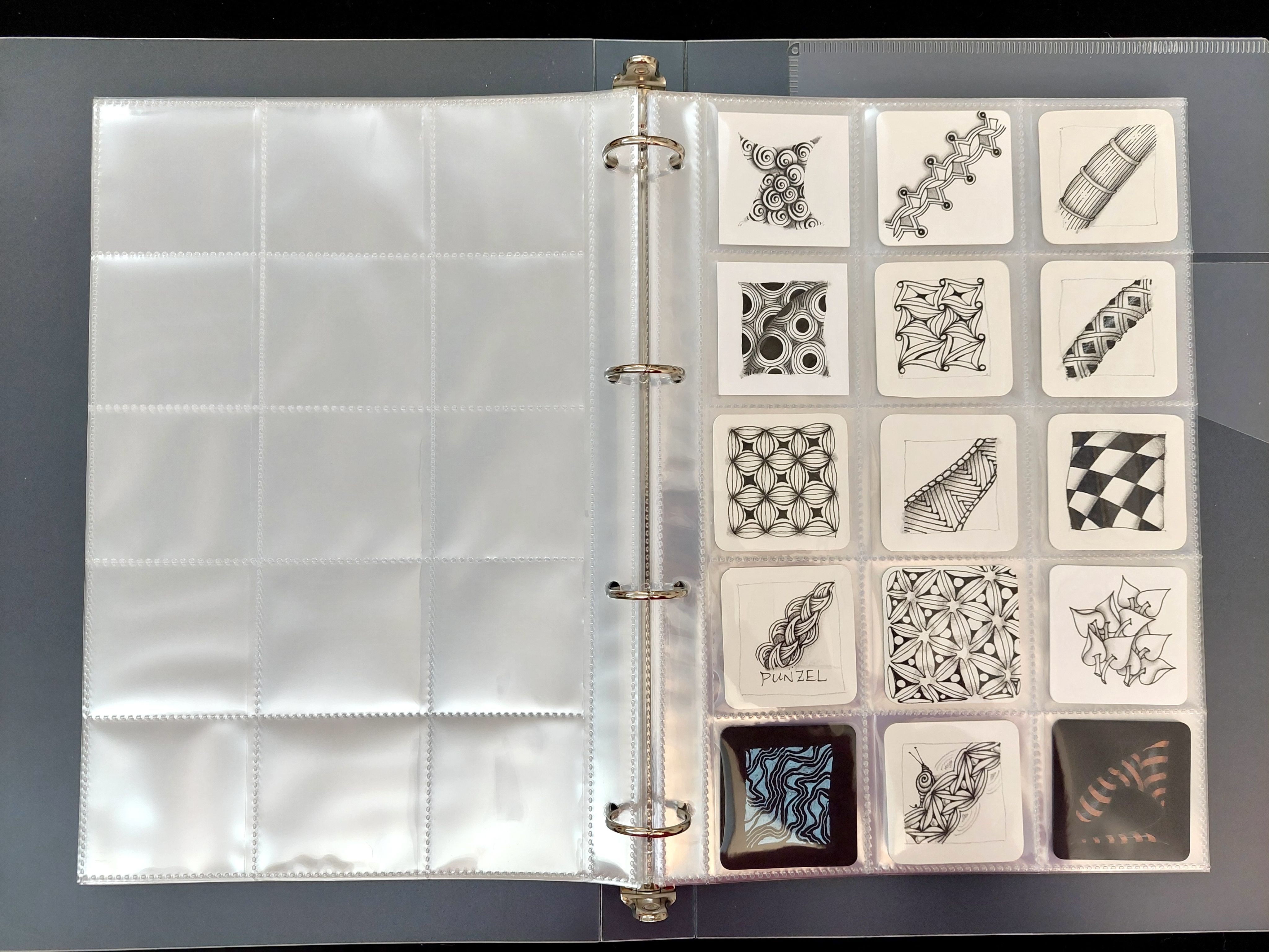 透明磨砂Bijou紙磚收藏夾