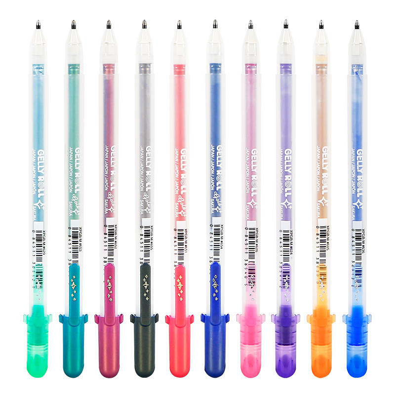 Sakura櫻花牌金/銀鑲邊水漾筆（半透明紙磚用）