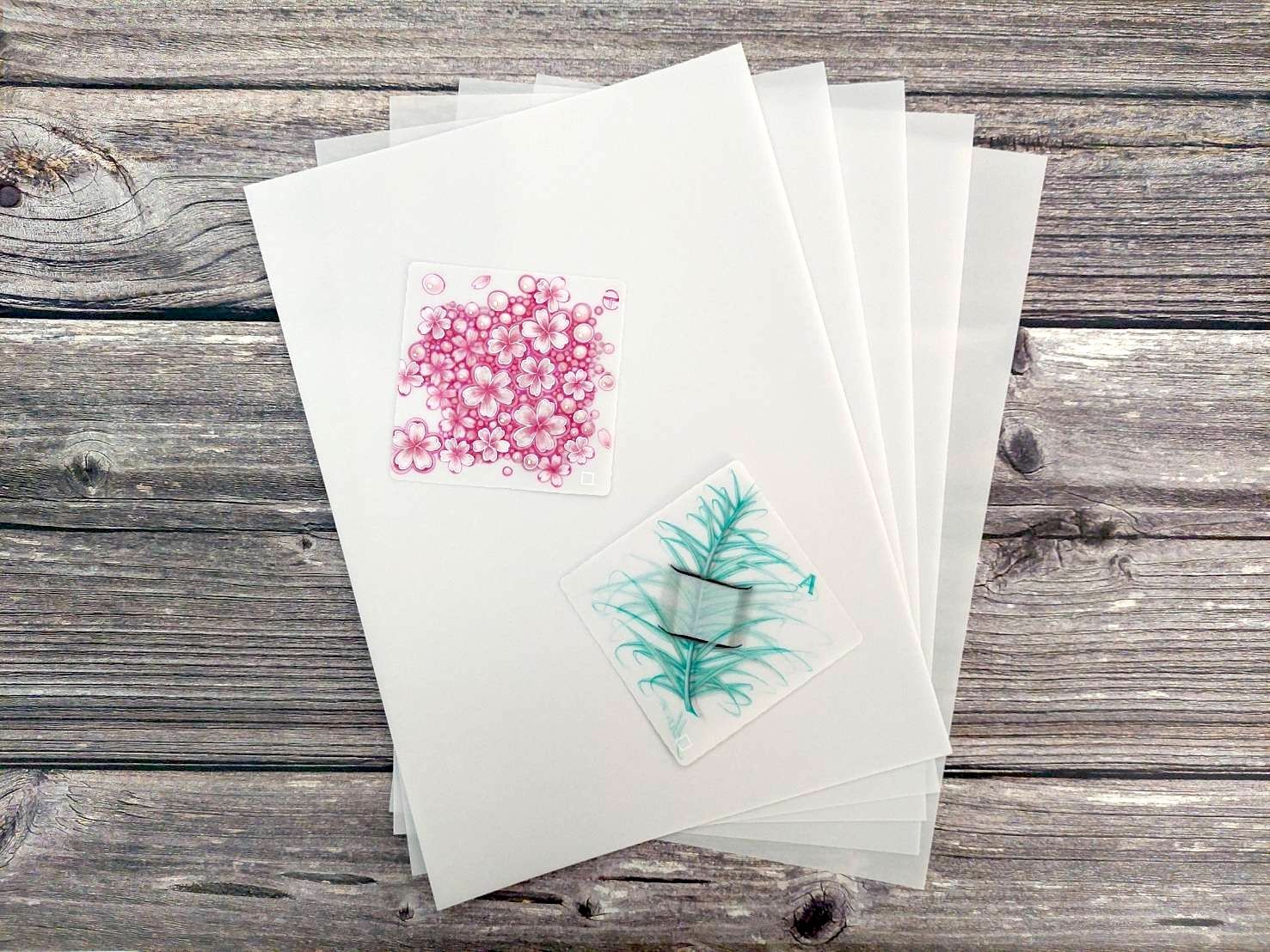 禪繞半透明無酸牛皮紙磚A4（21*29.5cm）285G