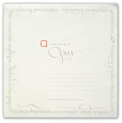 Zentangle禪繞畫官方Opus紙磚