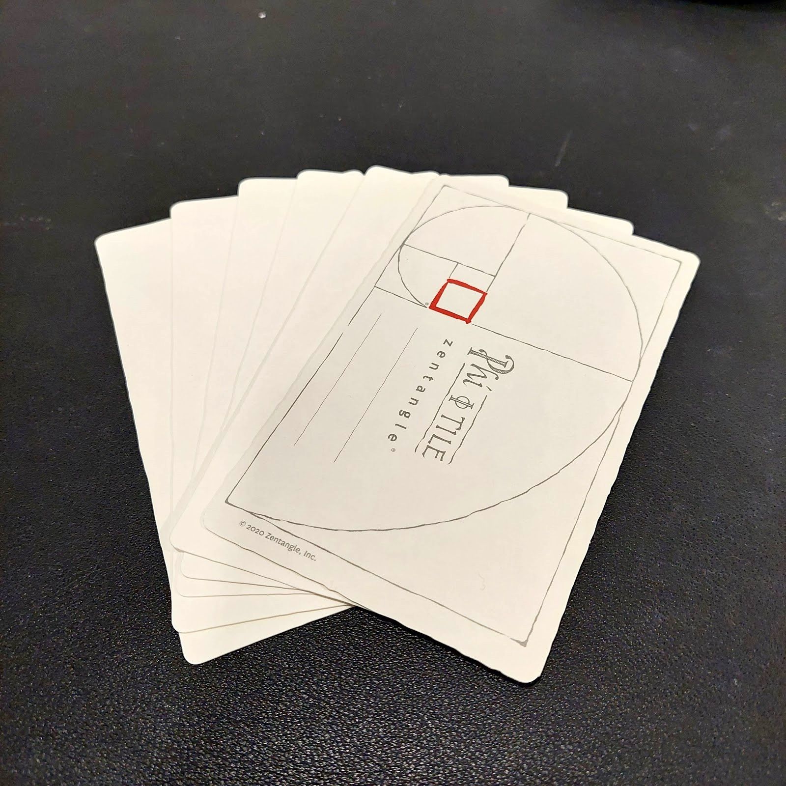 Zentangle 禪繞畫Phi紙磚