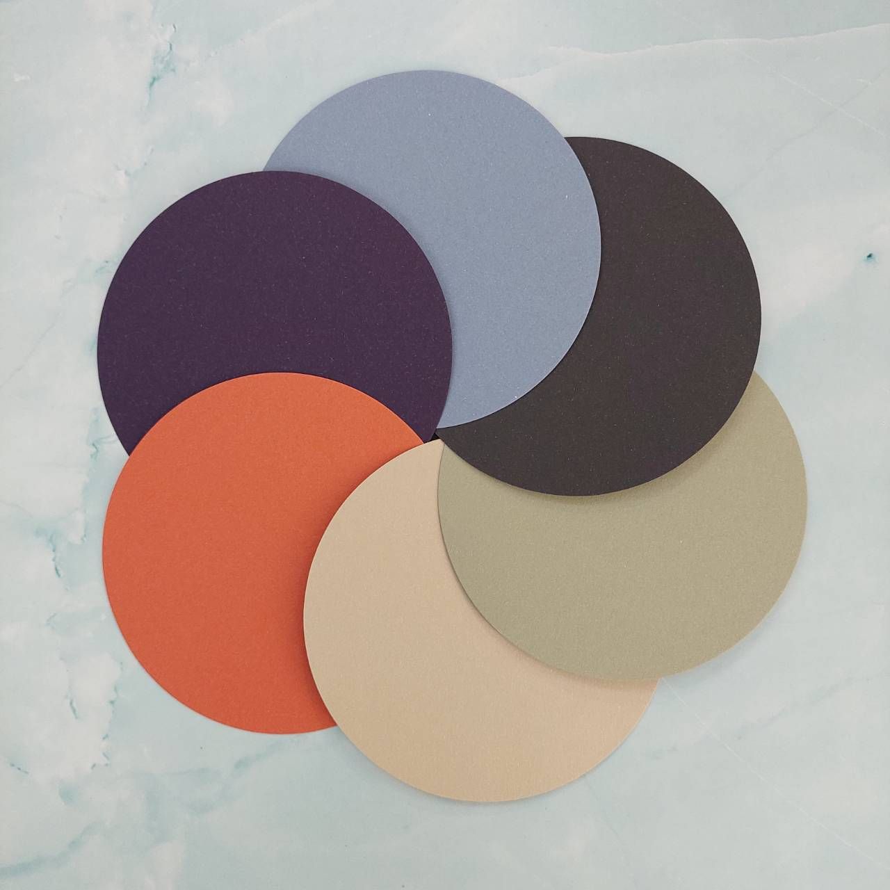 禪繞畫圓形紙磚（直徑15公分）