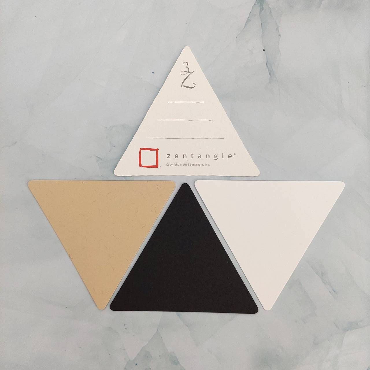 Zentangle禪繞畫3Z三角紙磚