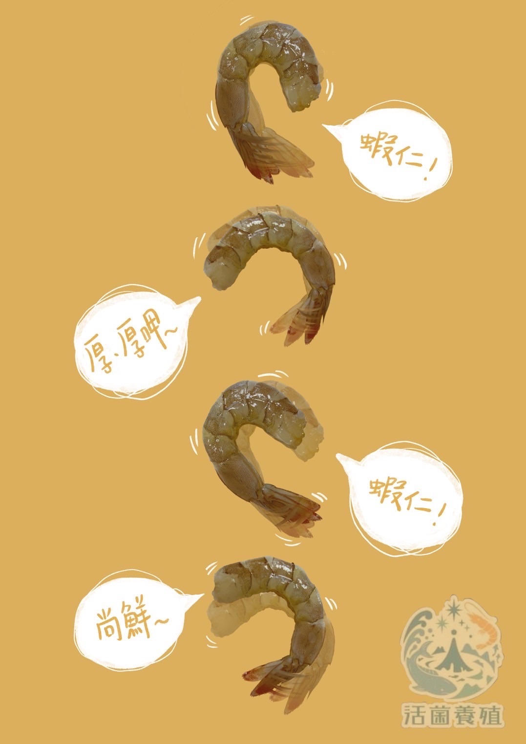 活菌養殖-現剝白蝦仁-手剝，除沙線，真空包裝