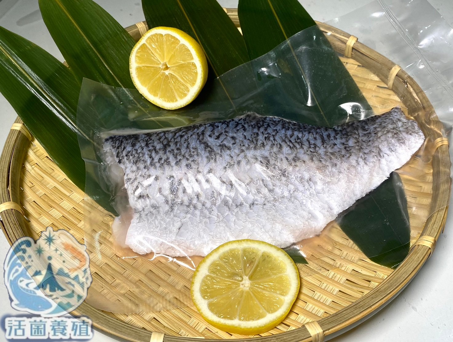 活菌養殖-金目鱸魚片/無土味，真空包裝