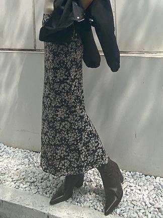 碎花長裙M