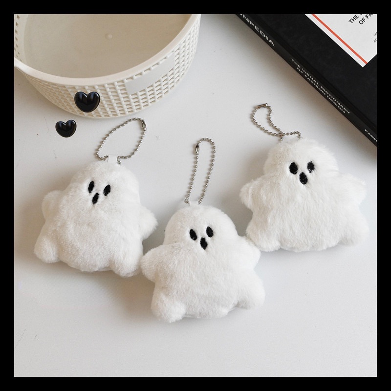 搞怪小幽靈吊飾👻 可愛阿飄絨毛玩偶 背包掛件