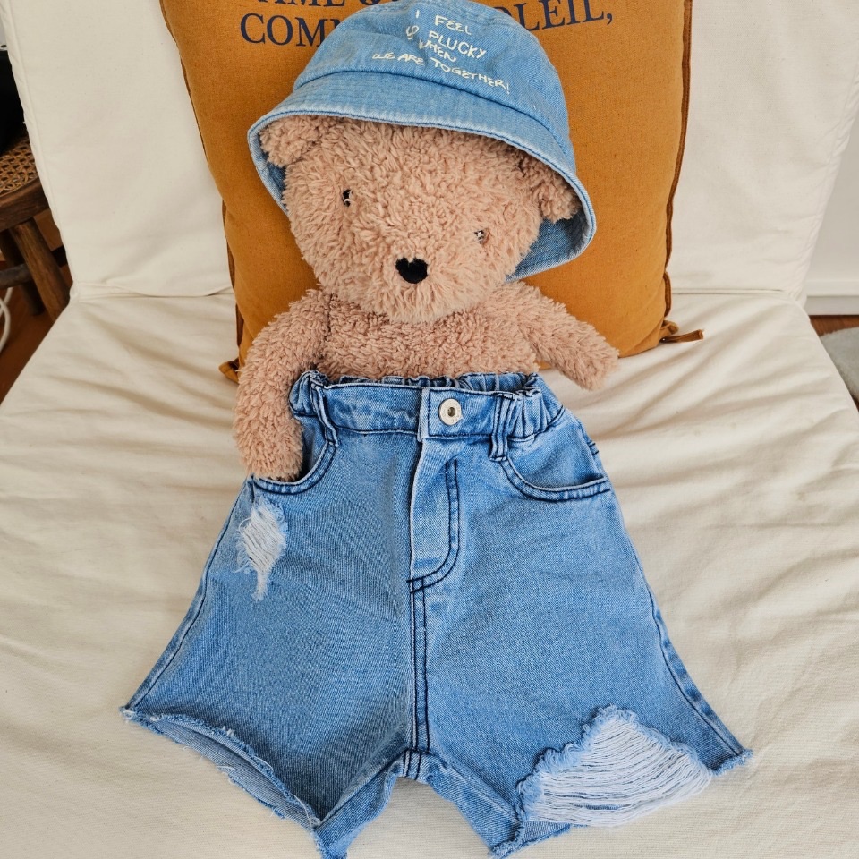 🇰🇷✈️｜正韓童裝｜夏日刷破牛仔童裝短褲